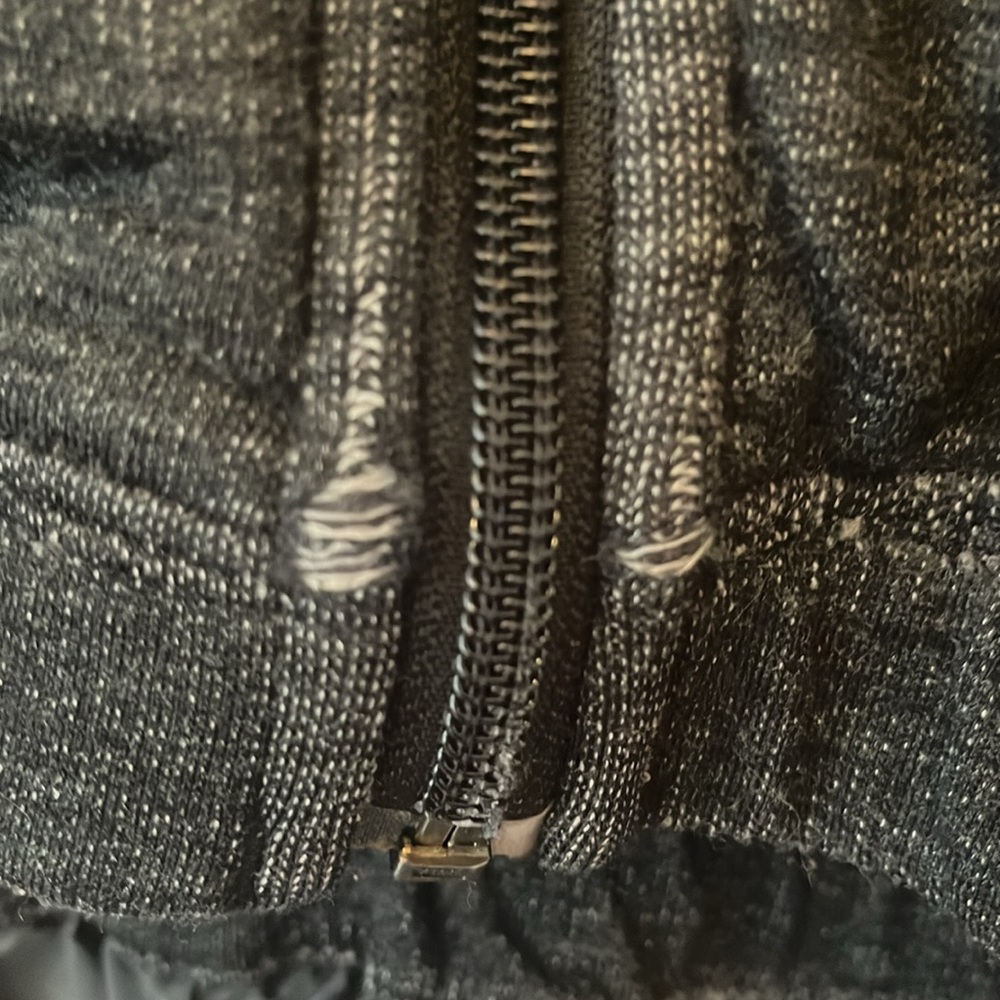Lululemon Black Hooded Zip Jacket with Ruffle Hem - Picture 7 of 7